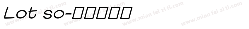 Lot so字体转换